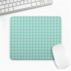 Mint Color Triangle Pattern Large Mousepads by picsaspassion