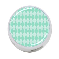 Mint Color Diamond Shape Pattern 4-port Usb Hub (two Sides)  by picsaspassion