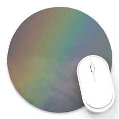 Between The Rainbow Round Mousepads by picsaspassion