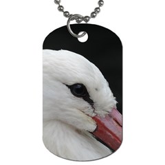 Wild Stork Bird, Close-up Dog Tag (two Sides) by picsaspassion