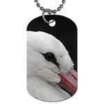 Wild Stork bird, close-up Dog Tag (Two Sides) Back