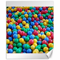 Funny Colorful Red Yellow Green Blue Kids Play Balls Canvas 16  X 20   by yoursparklingshop