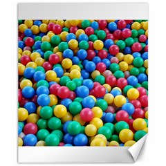 Funny Colorful Red Yellow Green Blue Kids Play Balls Canvas 11  X 14   by yoursparklingshop