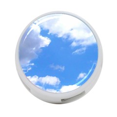 Summer Clouds And Blue Sky 4-port Usb Hub (two Sides)  by picsaspassion