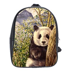 Panda School Bags (xl)  by ArtByThree