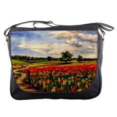  Poppies Messenger Bags by ArtByThree