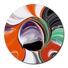 Abstract Orb Round Mousepads by digitaldivadesigns