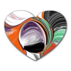 Abstract Orb Heart Mousepads by digitaldivadesigns