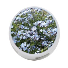 Little Blue Forget-me-not Flowers 4-port Usb Hub (two Sides)  by picsaspassion