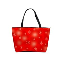 Red Xmas Desing Shoulder Handbags by Valentinaart