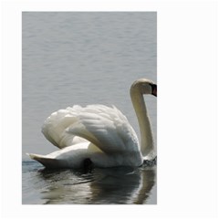 Swimming White Swan Large Garden Flag (two Sides) by picsaspassion