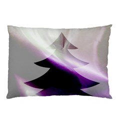 Purple Christmas Tree Pillow Case (two Sides) by yoursparklingshop