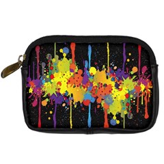 Crazy Multicolored Double Running Splashes Horizon Digital Camera Cases by EDDArt