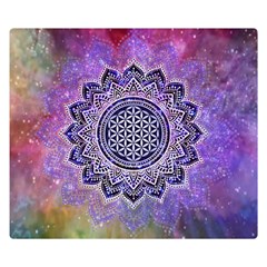 Flower Of Life Indian Ornaments Mandala Universe Double Sided Flano Blanket (small)  by EDDArt