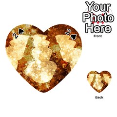 Sparkling Lights Playing Cards 54 (heart)  by yoursparklingshop