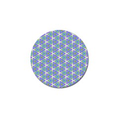 Colorful Retro Geometric Pattern Golf Ball Marker (10 Pack) by DanaeStudio