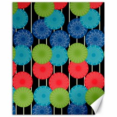 Vibrant Retro Pattern Canvas 16  X 20   by DanaeStudio