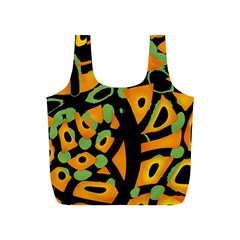 Abstract Animal Print Full Print Recycle Bags (s)  by Valentinaart