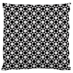 Modern Dots In Squares Mosaic Black White Standard Flano Cushion Case (two Sides) by EDDArt