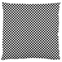 Sports Racing Chess Squares Black White Large Cushion Case (one Side) by EDDArt