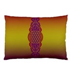 Flower Of Life Vintage Gold Ornaments Red Purple Olive Pillow Case 26.62 x18.9  Pillow Case