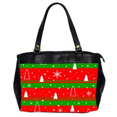 Xmas Pattern Office Handbags (2 Sides)  by Valentinaart