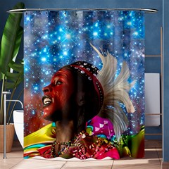 African Star Dreamer Shower Curtain 60  X 72  (medium)  by icarusismartdesigns