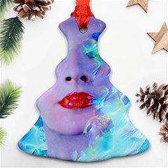 Swimming Into The Blue Christmas Tree Ornament (2 Sides) by icarusismartdesigns