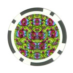 Freedom In Colors And Floral Poker Chip Card Guards Front