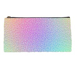 Rainbow Colorful Grid Pencil Cases by designworld65