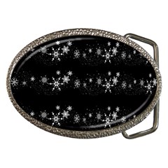 Black Elegant  Xmas Design Belt Buckles by Valentinaart