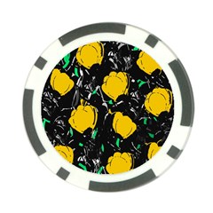 Yellow Roses 2 Poker Chip Card Guards (10 Pack)  by Valentinaart