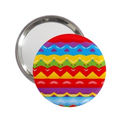 Colorful Waves                                                                                                           			2 25  Handbag Mirror by LalyLauraFLM