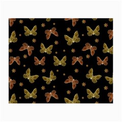 Insects Motif Pattern Small Glasses Cloth (2-side) by dflcprints