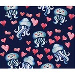 Jellyfish Love Deluxe Canvas 14  x 11  14  x 11  x 1.5  Stretched Canvas