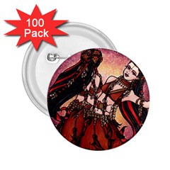 Gemini Tribal Twins 2 25  Buttons (100 Pack)  by BubbSnugg