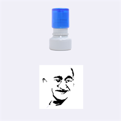 Ghandi Rubber Round Stamps (small) by bhazkaragriz