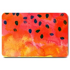 Abstract Watermelon Large Doormat  by DanaeStudio