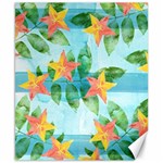 Tropical Starfruit Pattern Canvas 8  x 10  8.15 x9.66  Canvas - 1