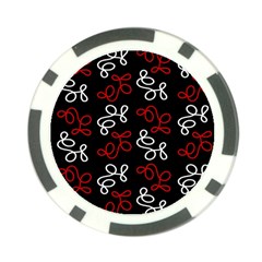 Elegance - Red  Poker Chip Card Guards by Valentinaart