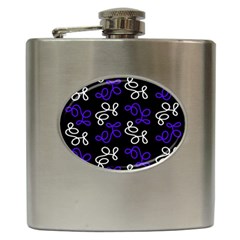 Elegance - Blue Hip Flask (6 Oz) by Valentinaart