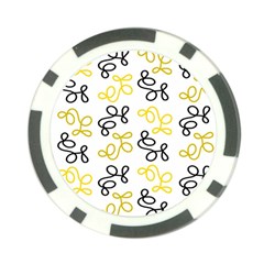 Yellow Elegance Poker Chip Card Guards by Valentinaart