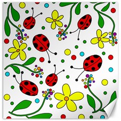 Ladybugs Canvas 20  X 20   by Valentinaart