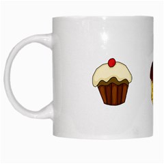 Colorful Cupcakes  White Mugs by Valentinaart