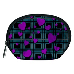 Purple Love Accessory Pouches (medium)  by Valentinaart