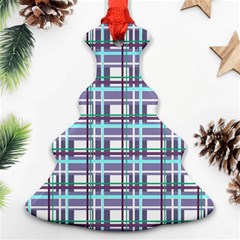 Decorative Plaid Pattern Ornament (christmas Tree) by Valentinaart