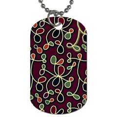 Elegant Decorative Pattern Dog Tag (one Side) by Valentinaart