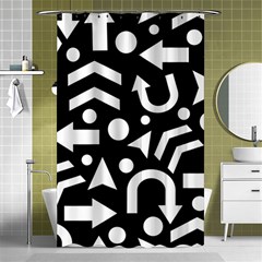 Right Direction Shower Curtain 48  X 72  (small)  by Valentinaart