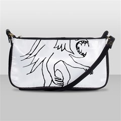 Monster Bird Drawing Shoulder Clutch Bags by dflcprints