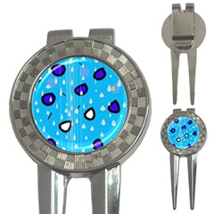 Rainy Day - Blue 3-in-1 Golf Divots by Moma